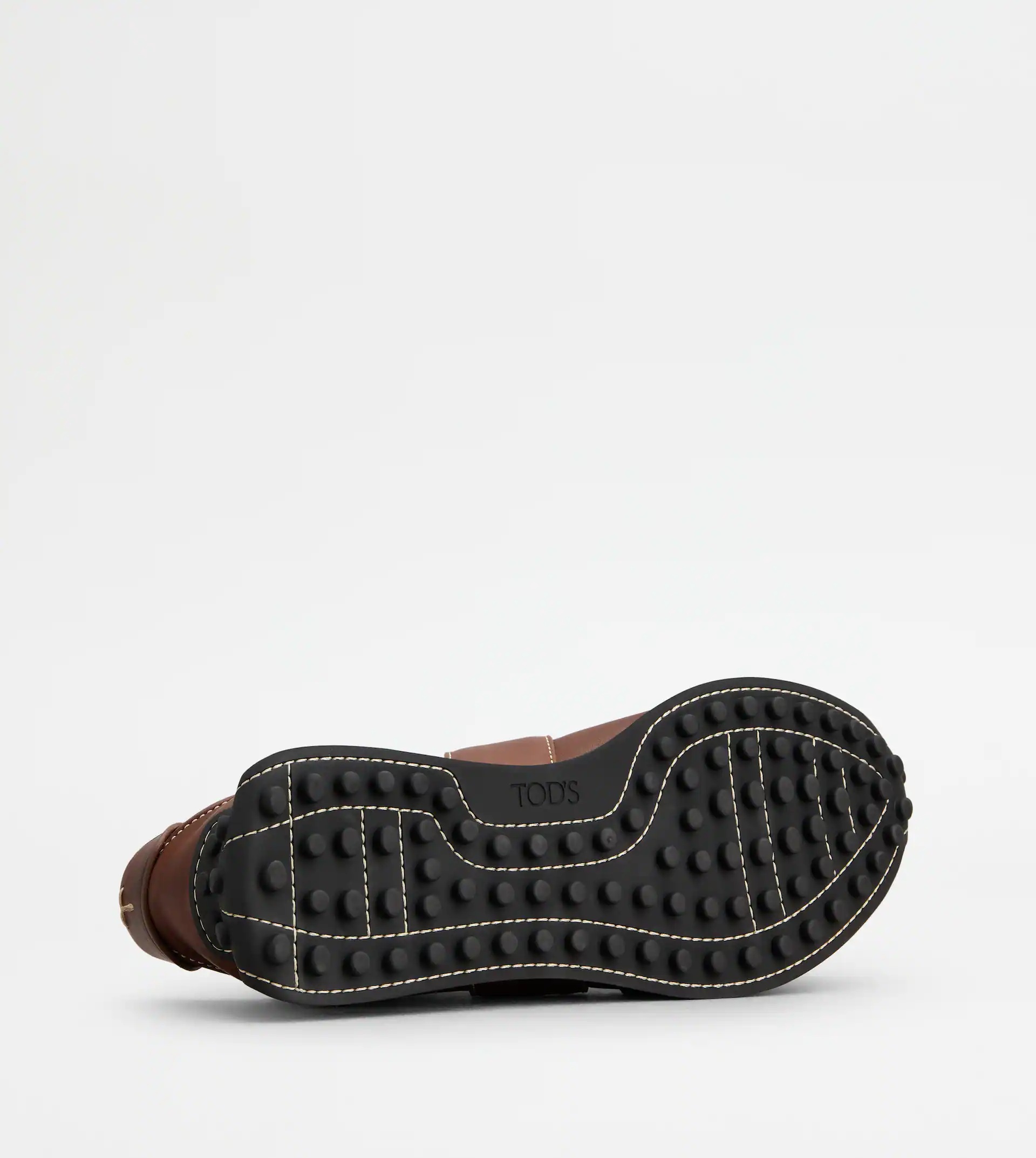 T VINTAGE SNEAKERS IN LEATHER - BROWN - 4