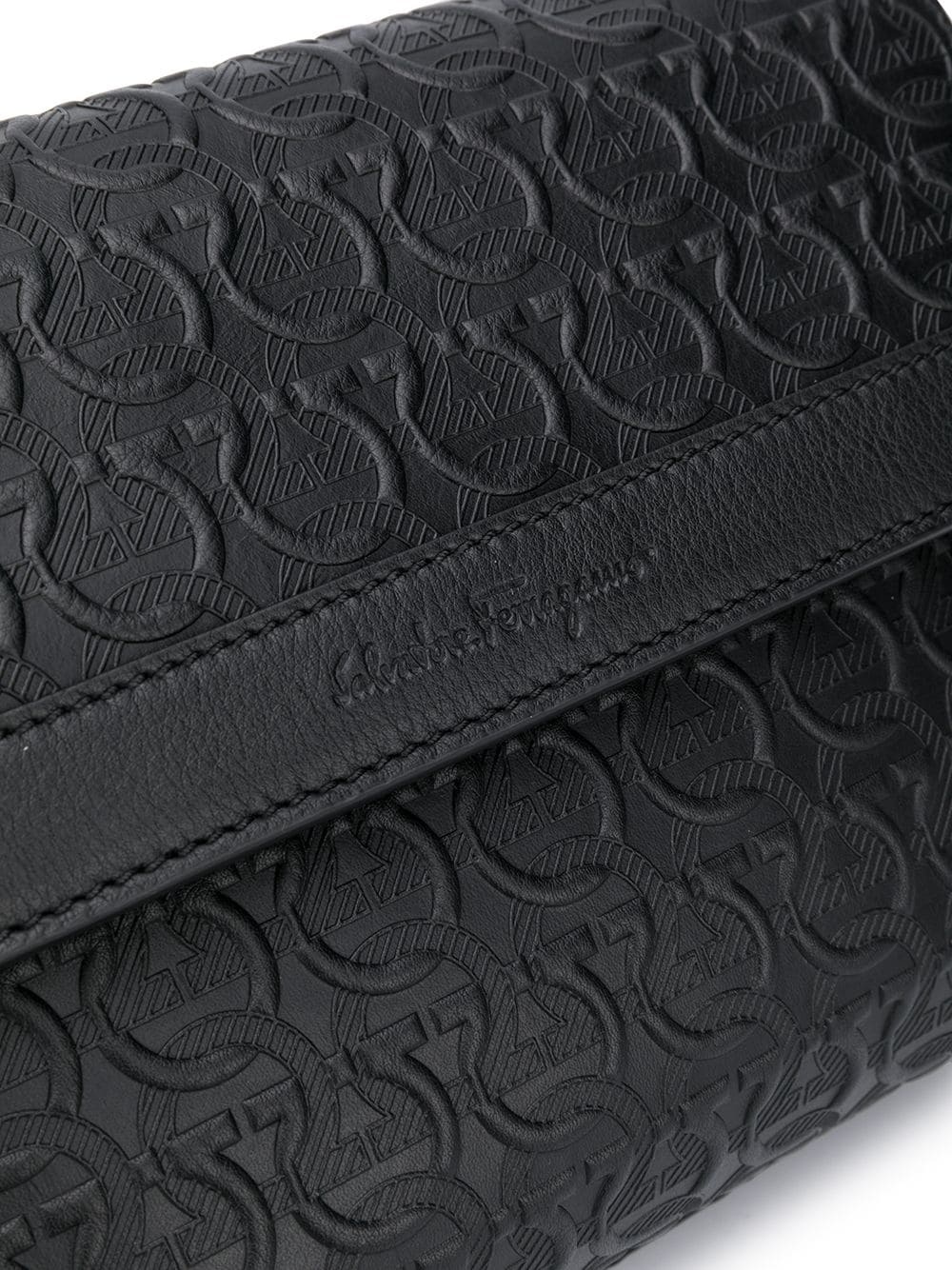 Gancini embossed belt bag - 4