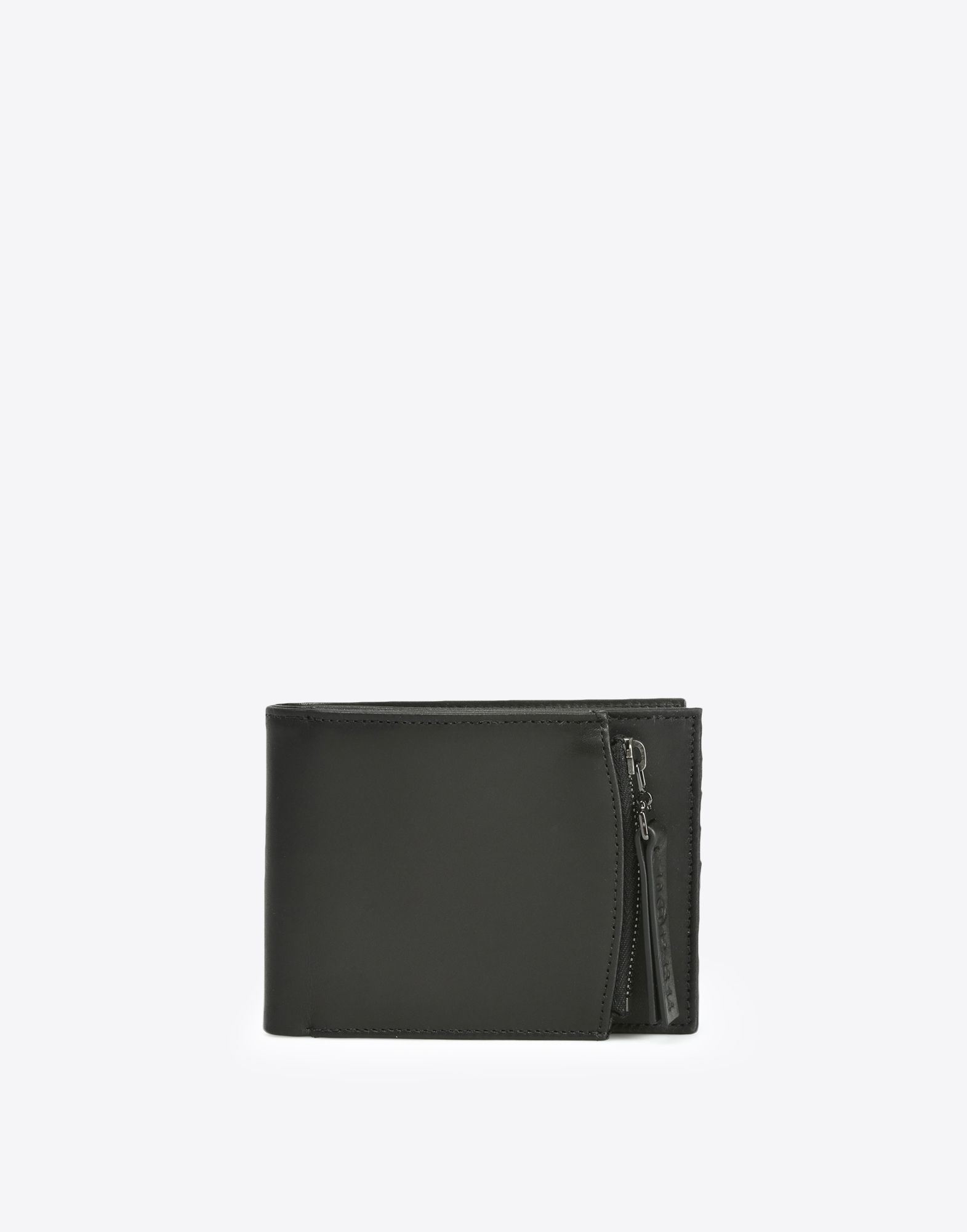 Calfskin wallet with outer coin pouch - 1