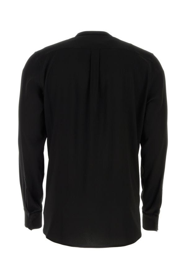 Black crepe shirt - 2