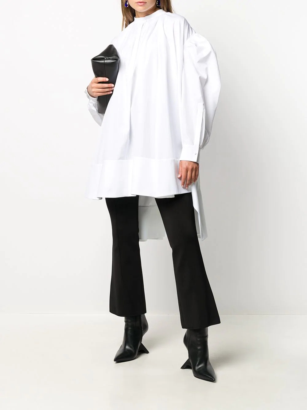 oversized bishop sleeve shirt - 2