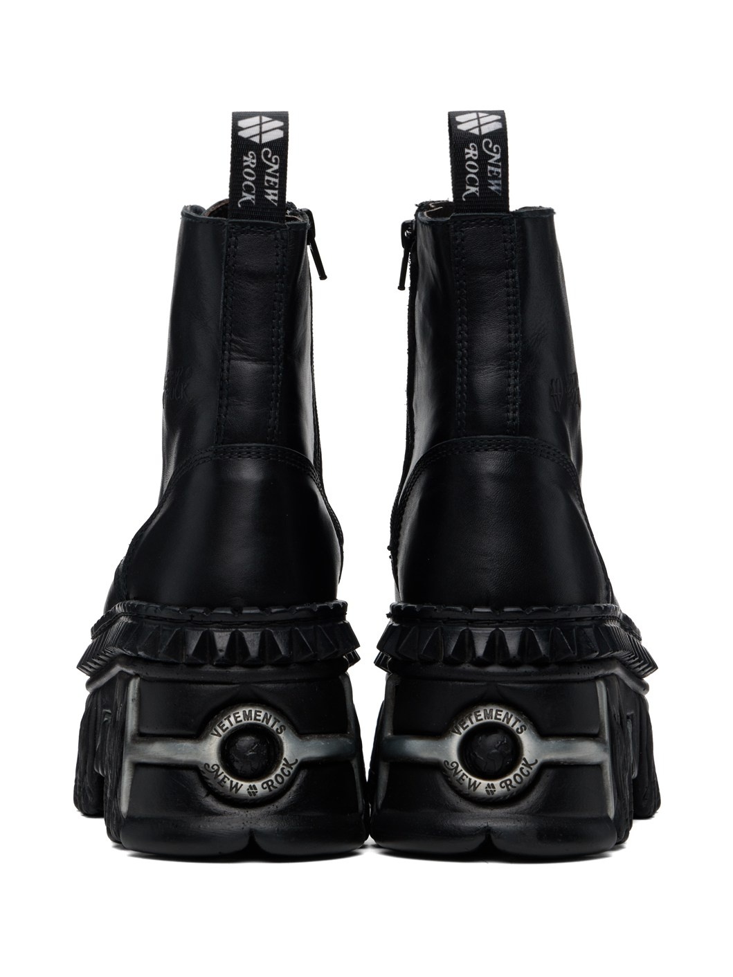 Black New Rock Edition Combat Boots - 2