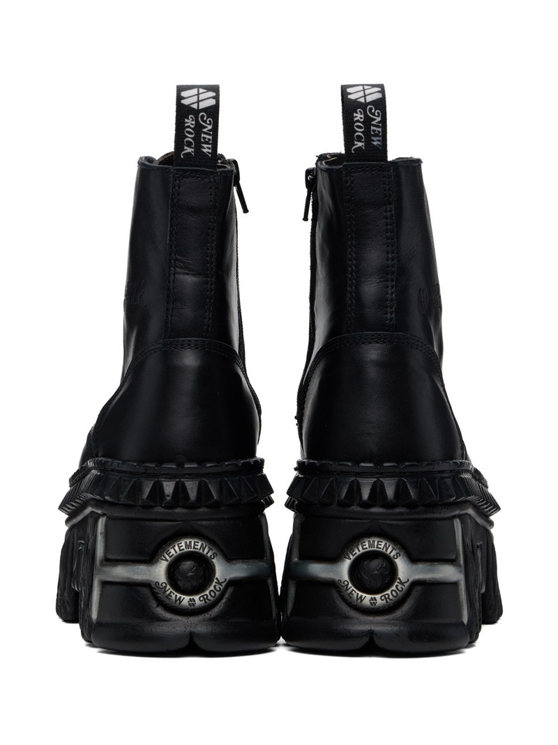 Black New Rock Edition Combat Boots 2