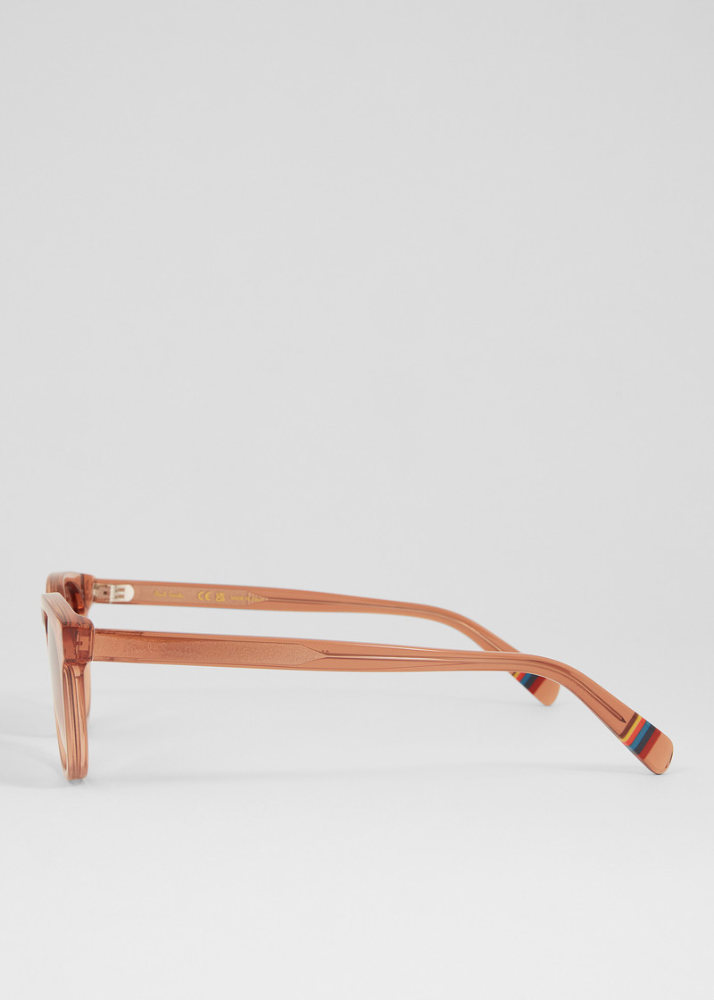 Paul Smith Transparent Caramel 'Macklin' Sunglasses outlook