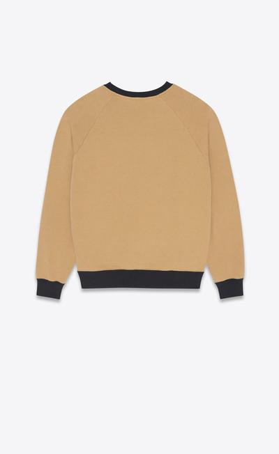 SAINT LAURENT round-neck sweater in fleece outlook