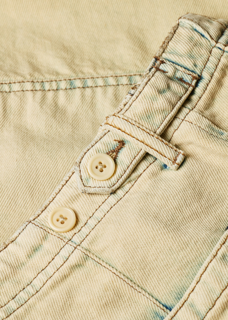 Bleach-Wash Denim Shorts 4