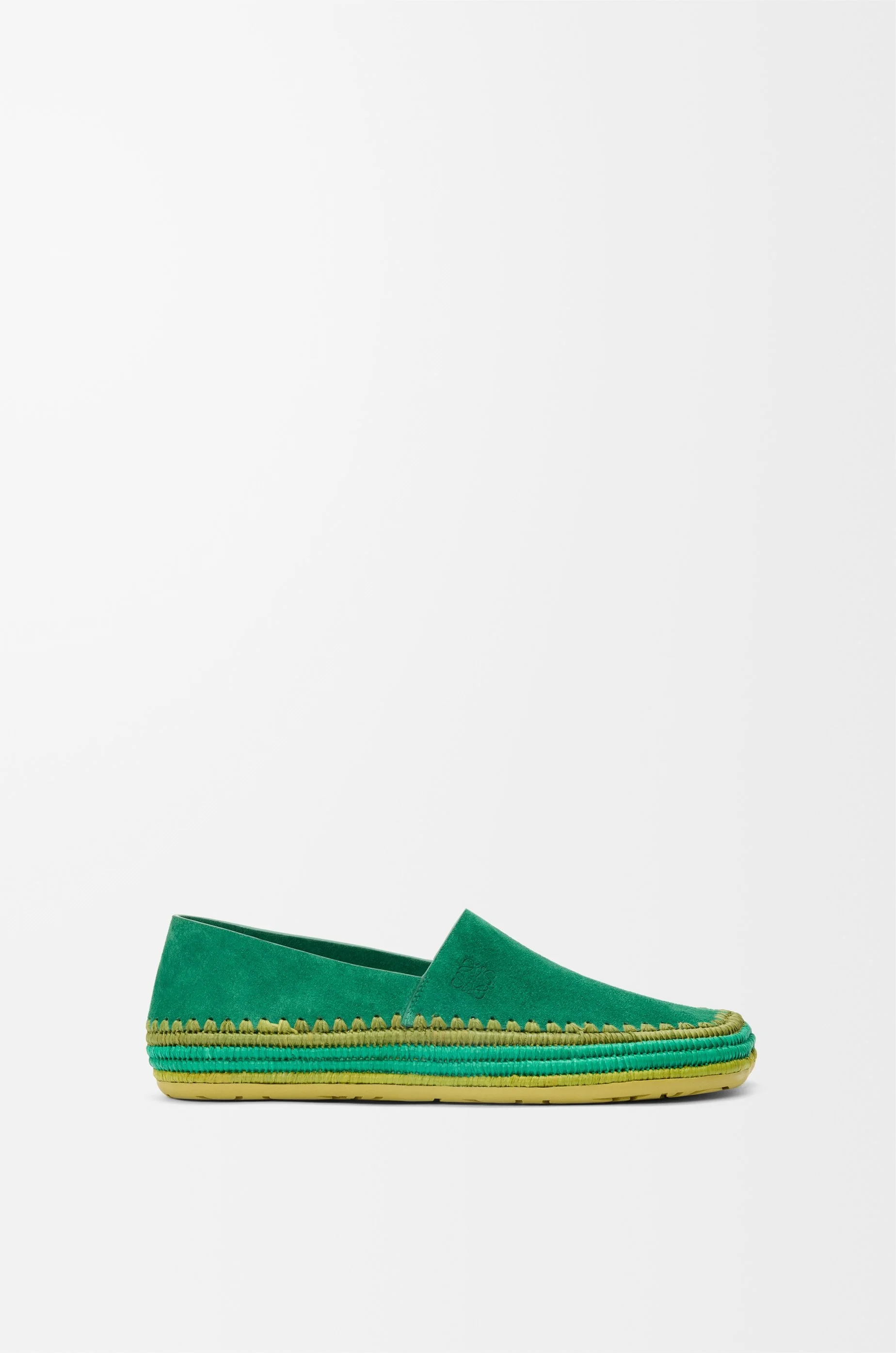 Rio slipper in suede and raffia - 1