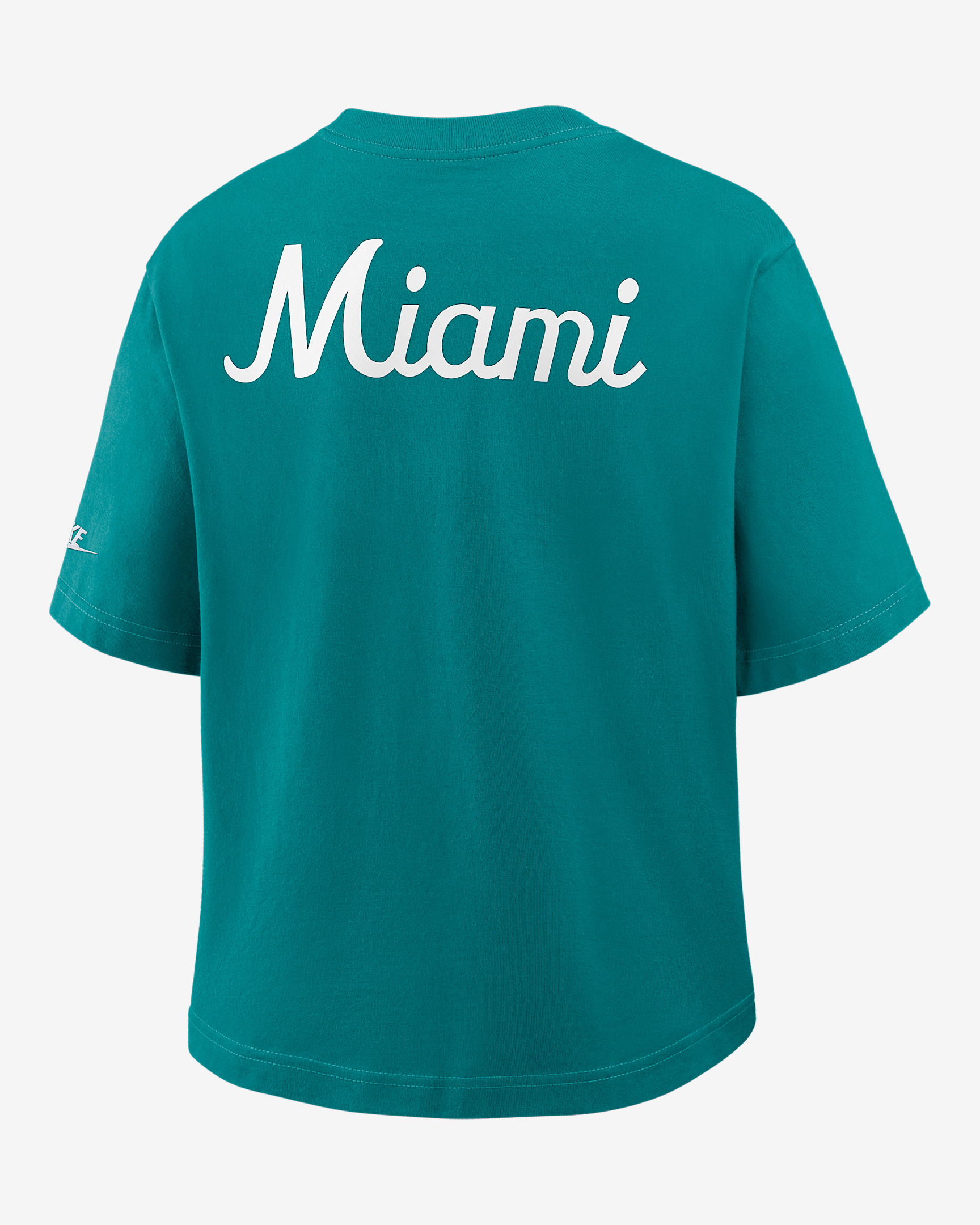 Miami Dolphins Rewind Pocket Boxy Women's Nike NFL T-Shirt - 2