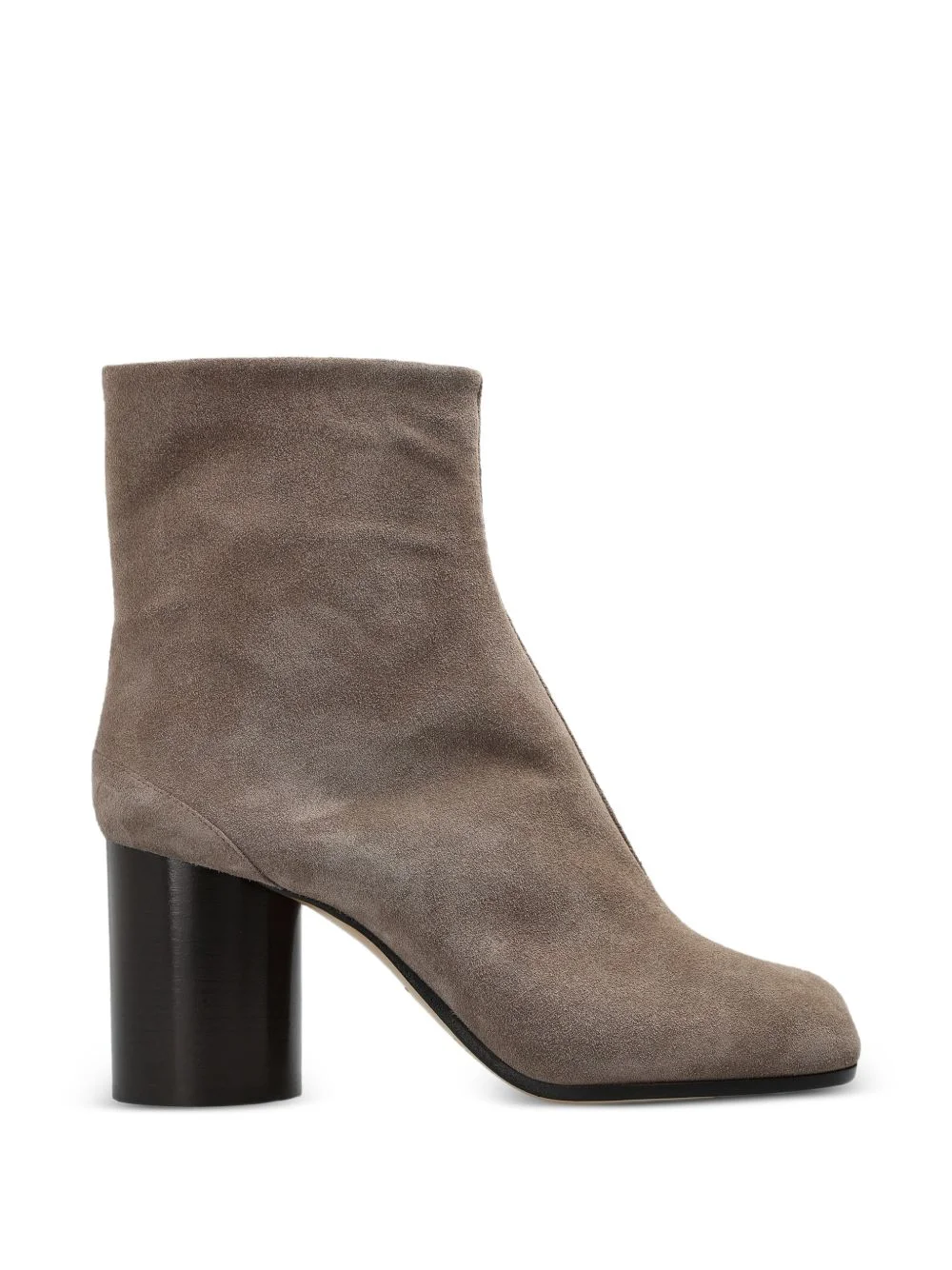 Suede heeled ankle boots with ‘Tabi’ cut-out - 1