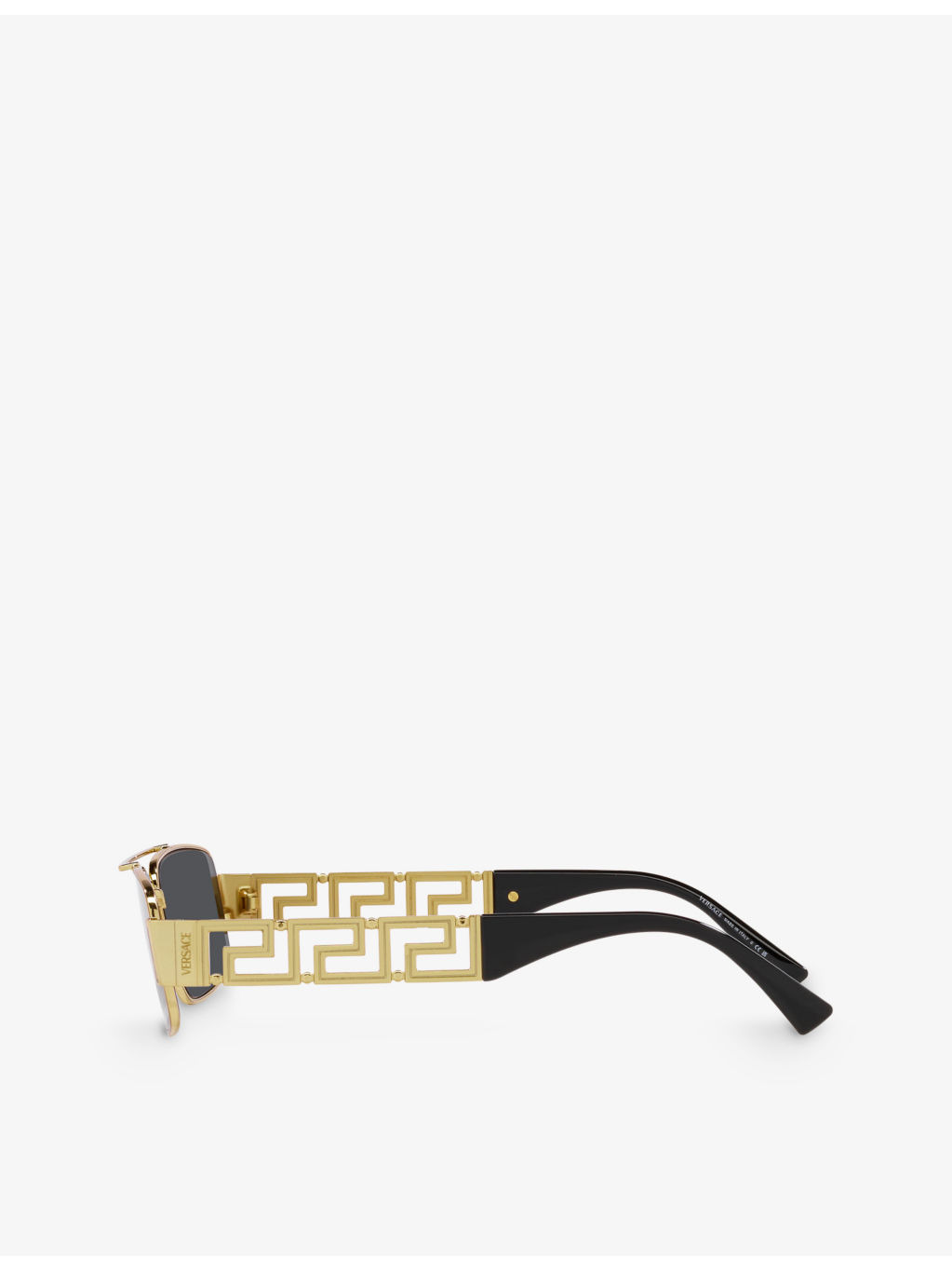 VE2257 Greca-hardware rectangle-frame metal sunglasses - 4
