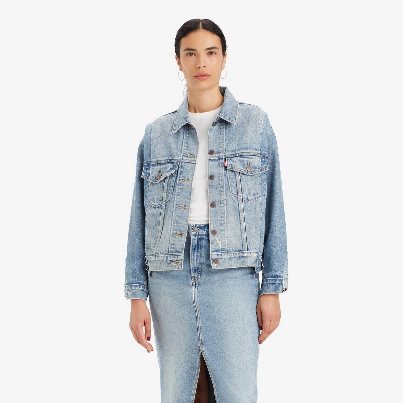 90S REPAIRED TRUCKER JACKET - 2