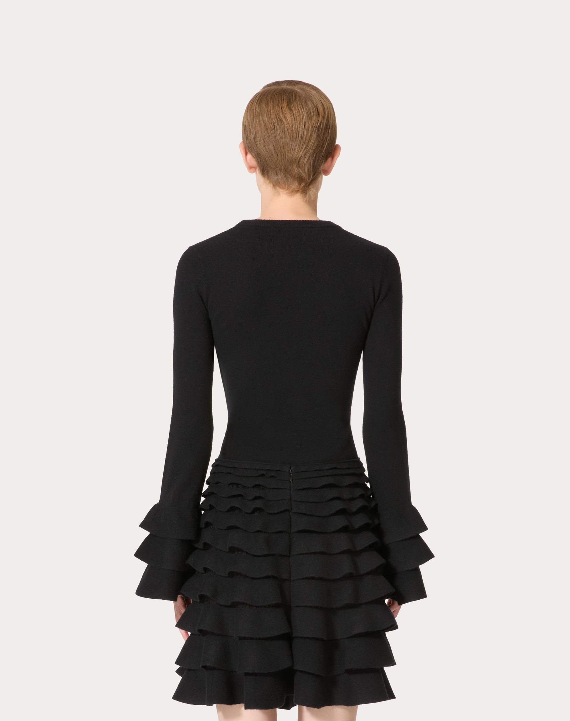 VISCOSE AND WOOL SWEATER - 4
