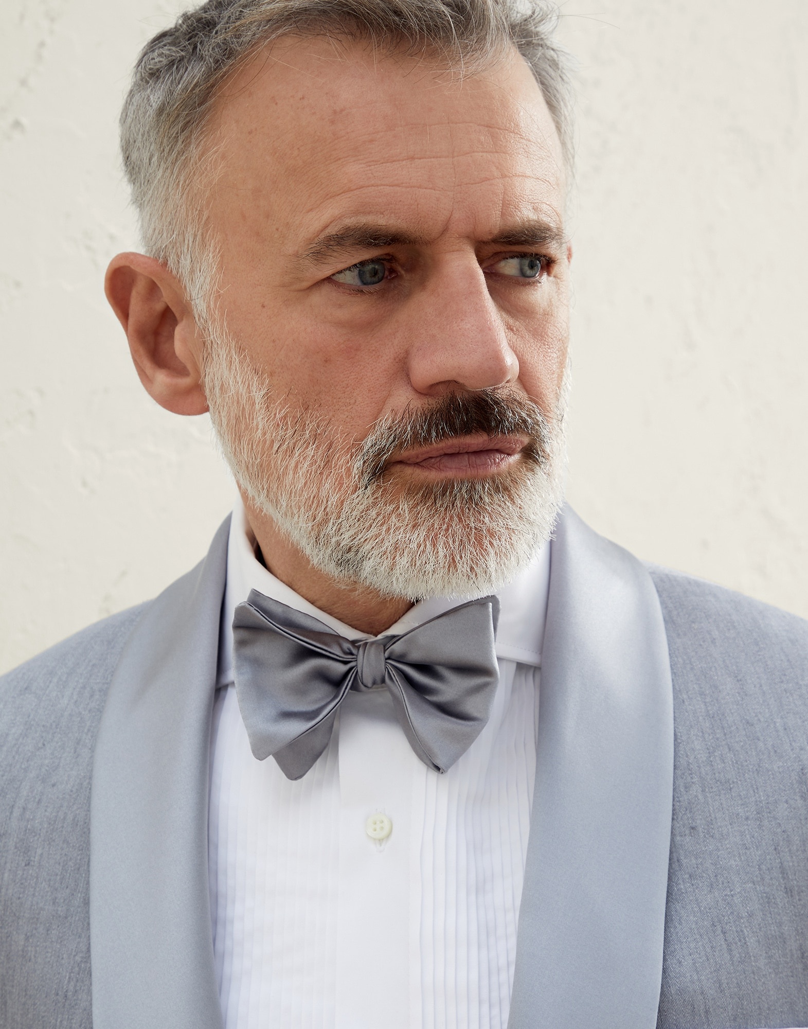 Cotton and silk satin bow tie - 3