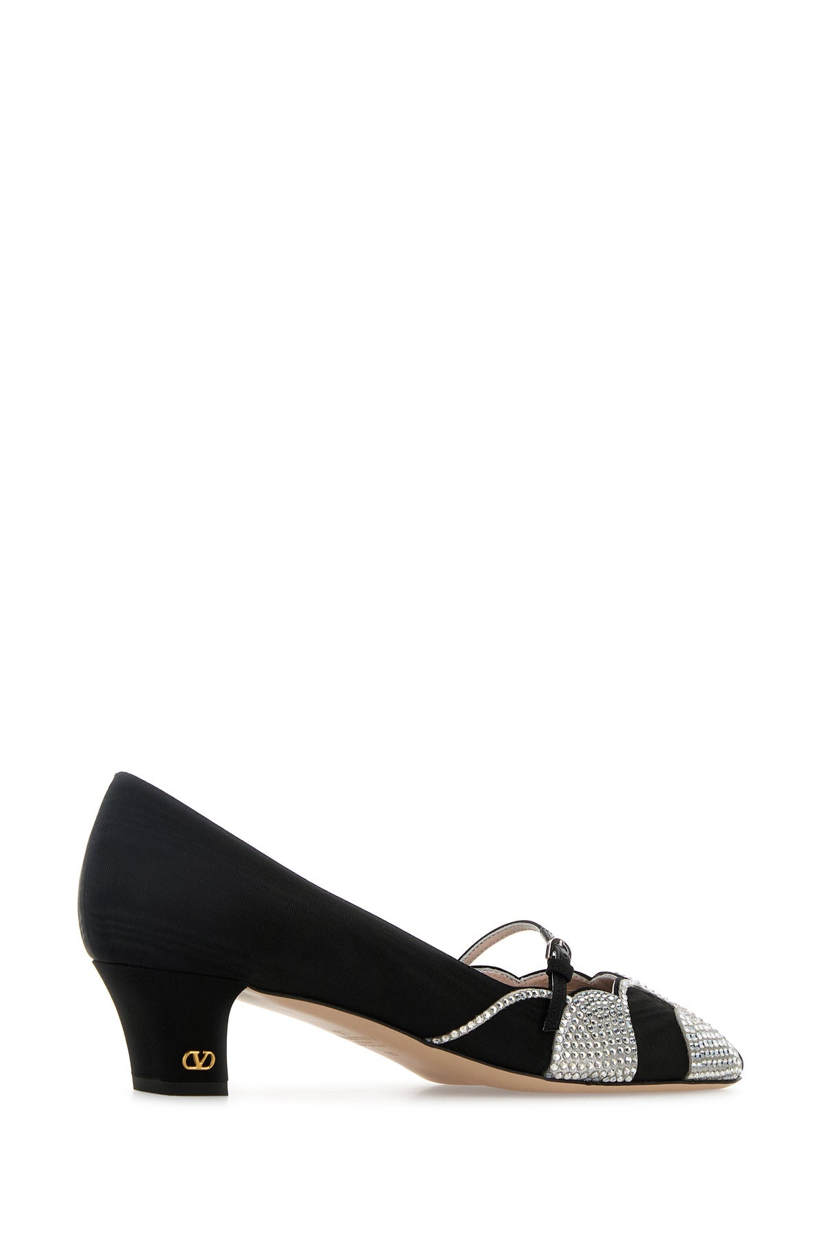 Black fabric Bowow pumps - 3