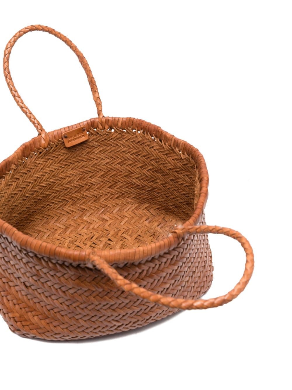 Triple Jump Small woven leather tote - 5