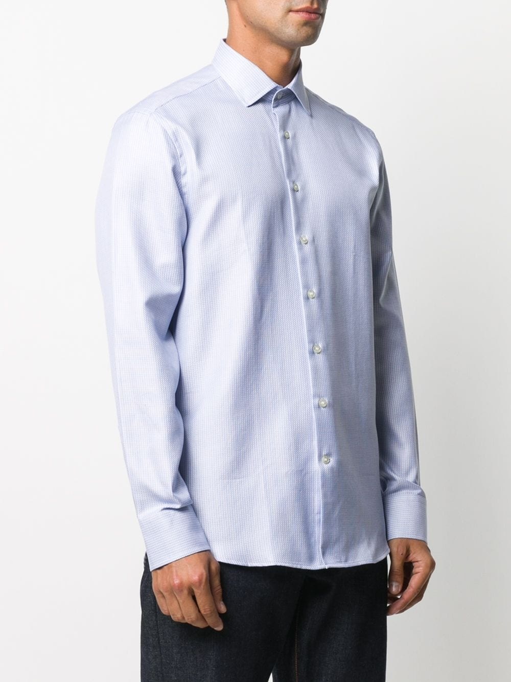 plain long-sleeved shirt - 3