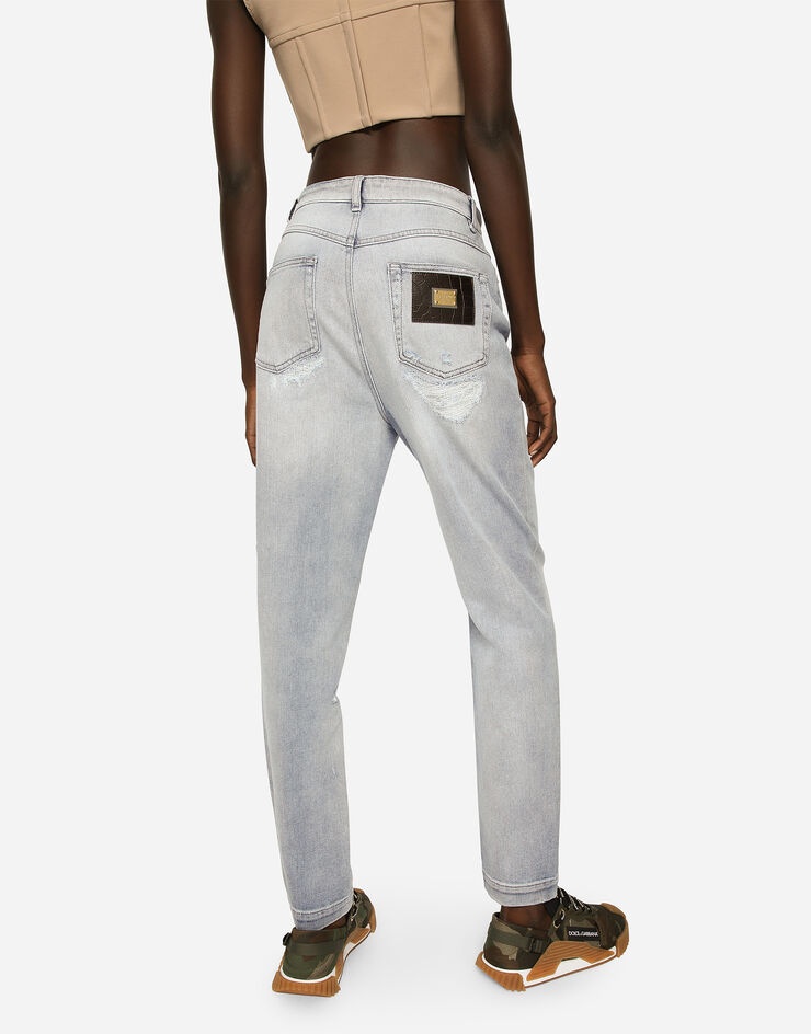 Audrey jeans in light blue denim with rips - 4