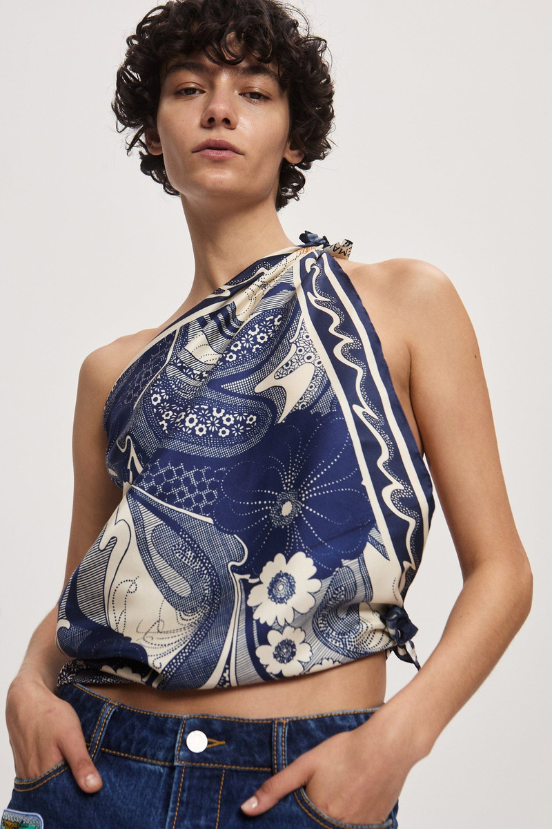 ALÉMAIS Mickey Silk Scarf outlook