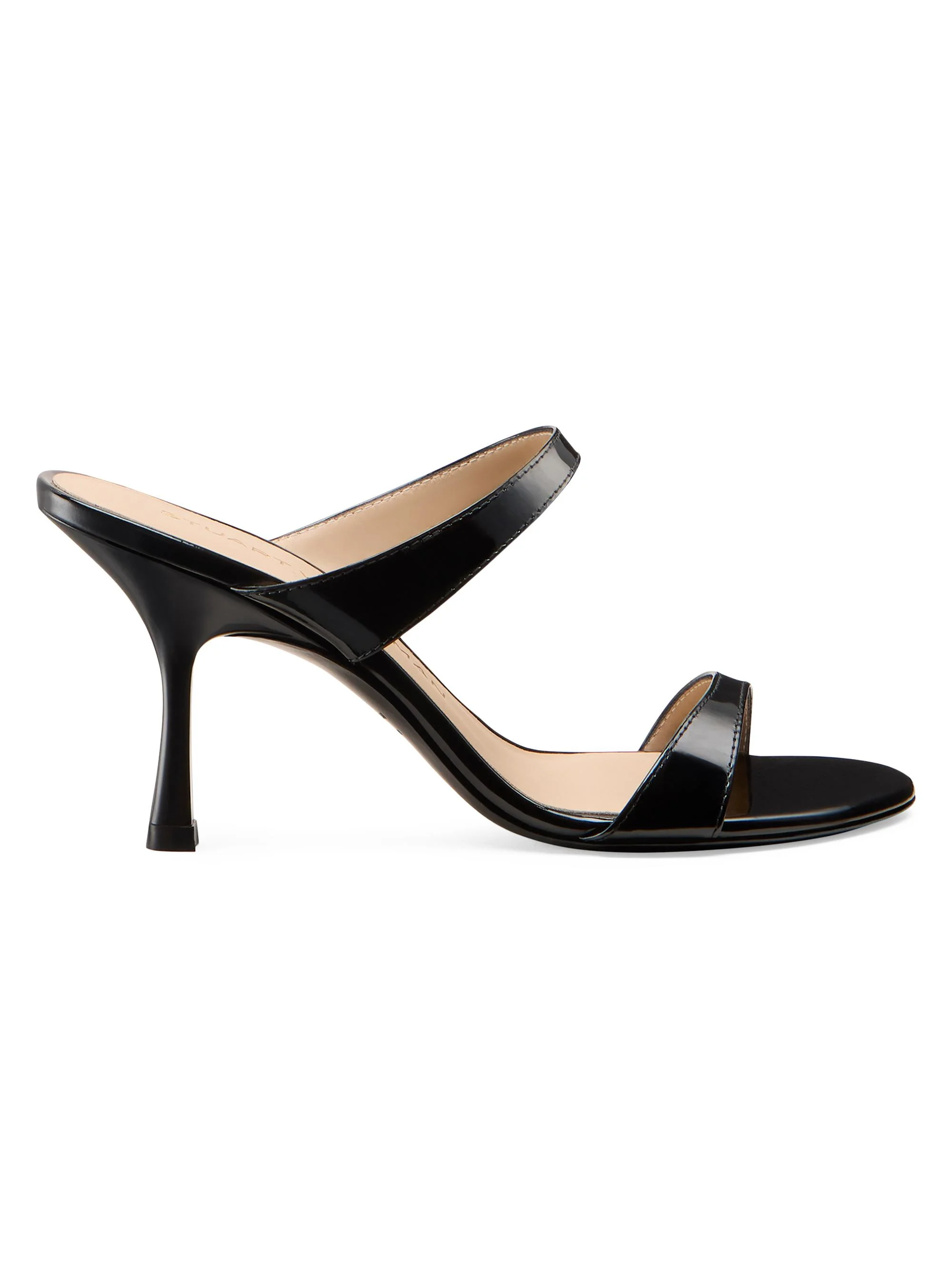 Women's Nudist 85MM Slide Sandals - Black - 1
