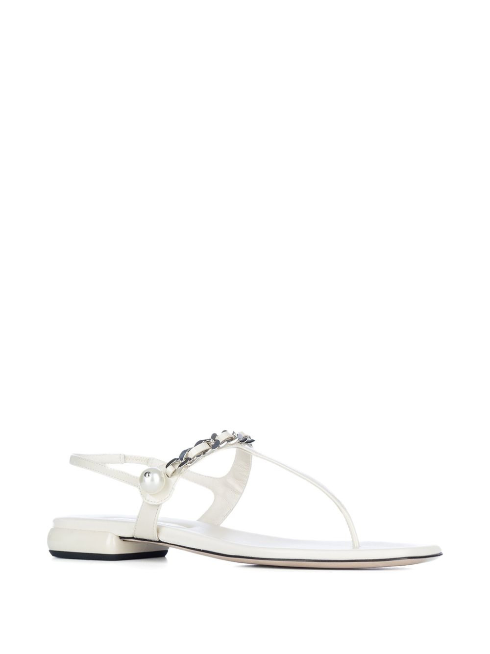 chain link-detail sandals - 2