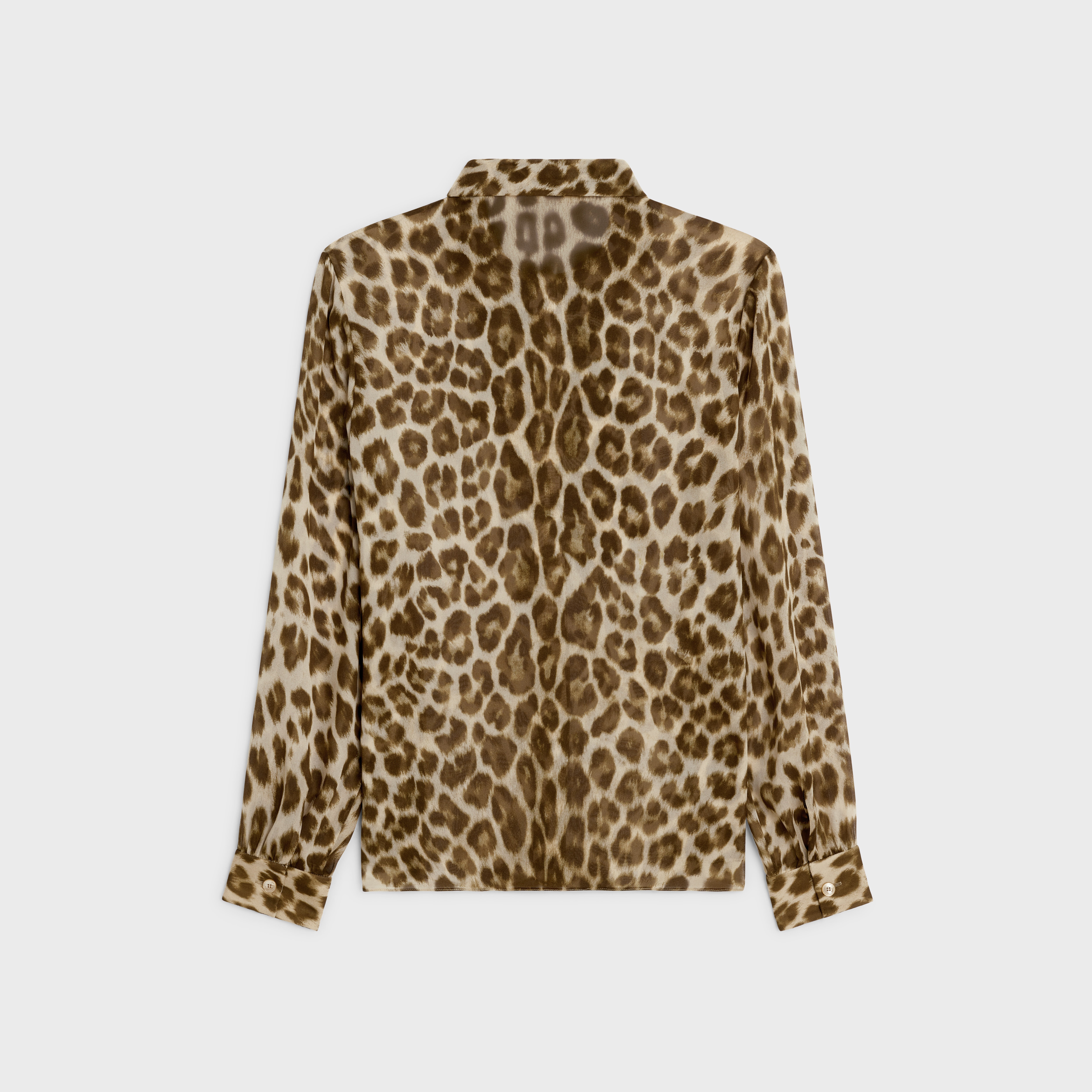 Jabot blouse with bow in silk georgette - 2