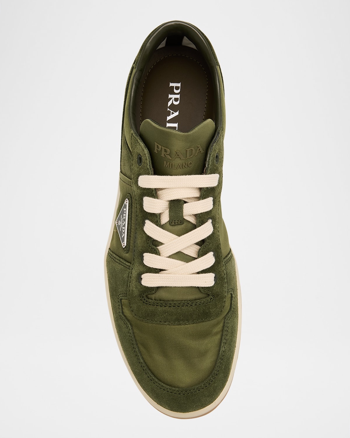 Men's Downtown Nylon and Suede Low-Top Sneakers - 5