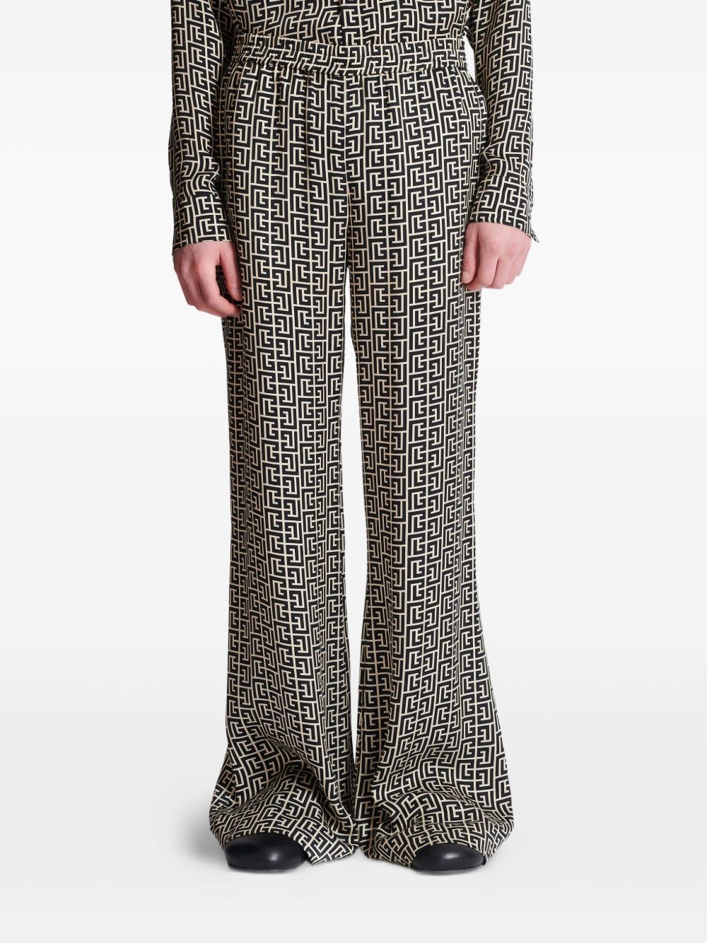 monogram-pattern trousers - 3