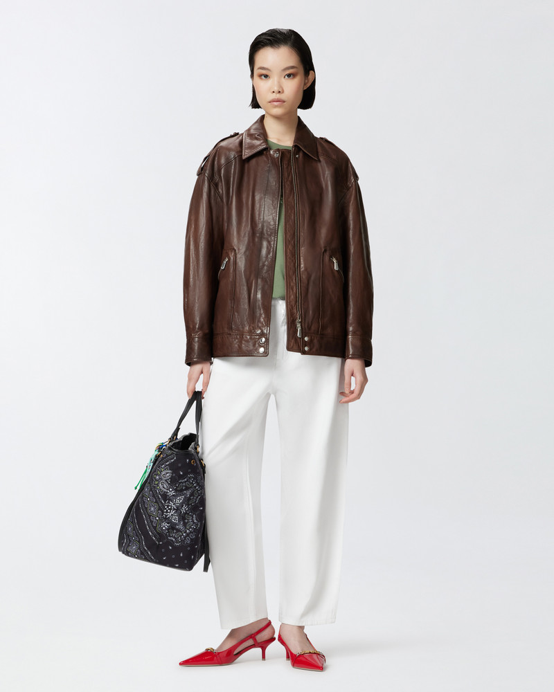 PINKO BALLOON-FIT JEANS IN SOFT BULL DENIM outlook
