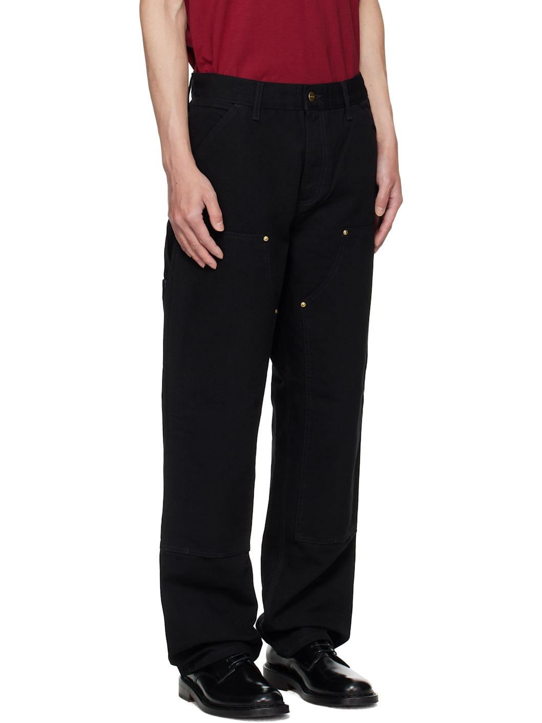 Black Double Knee Trousers - 2