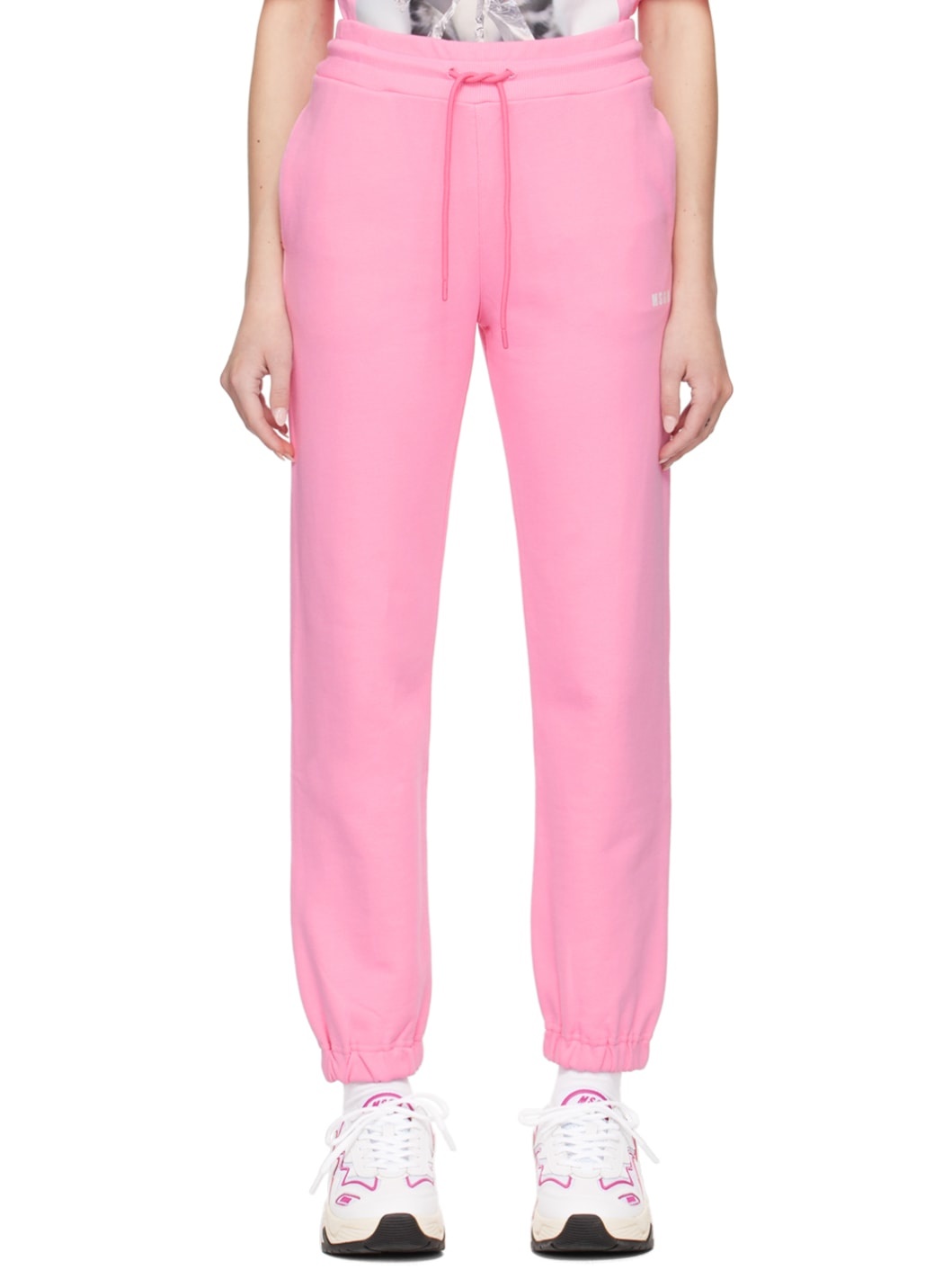 Pink Printed Lounge Pants - 1
