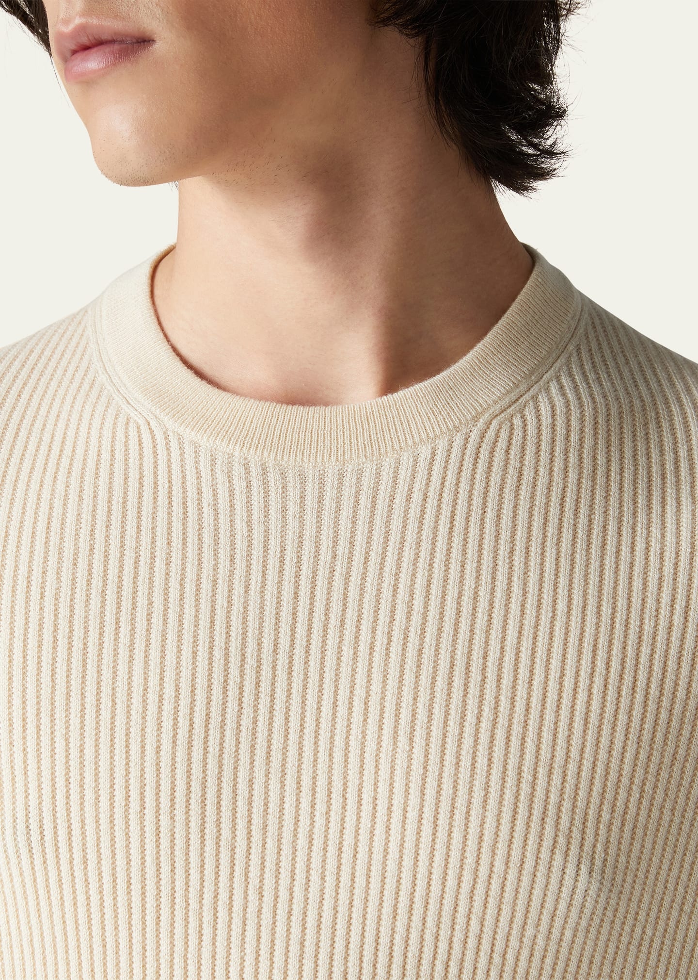 Men's Akan Cashmere-Silk Crewneck Sweater - 7