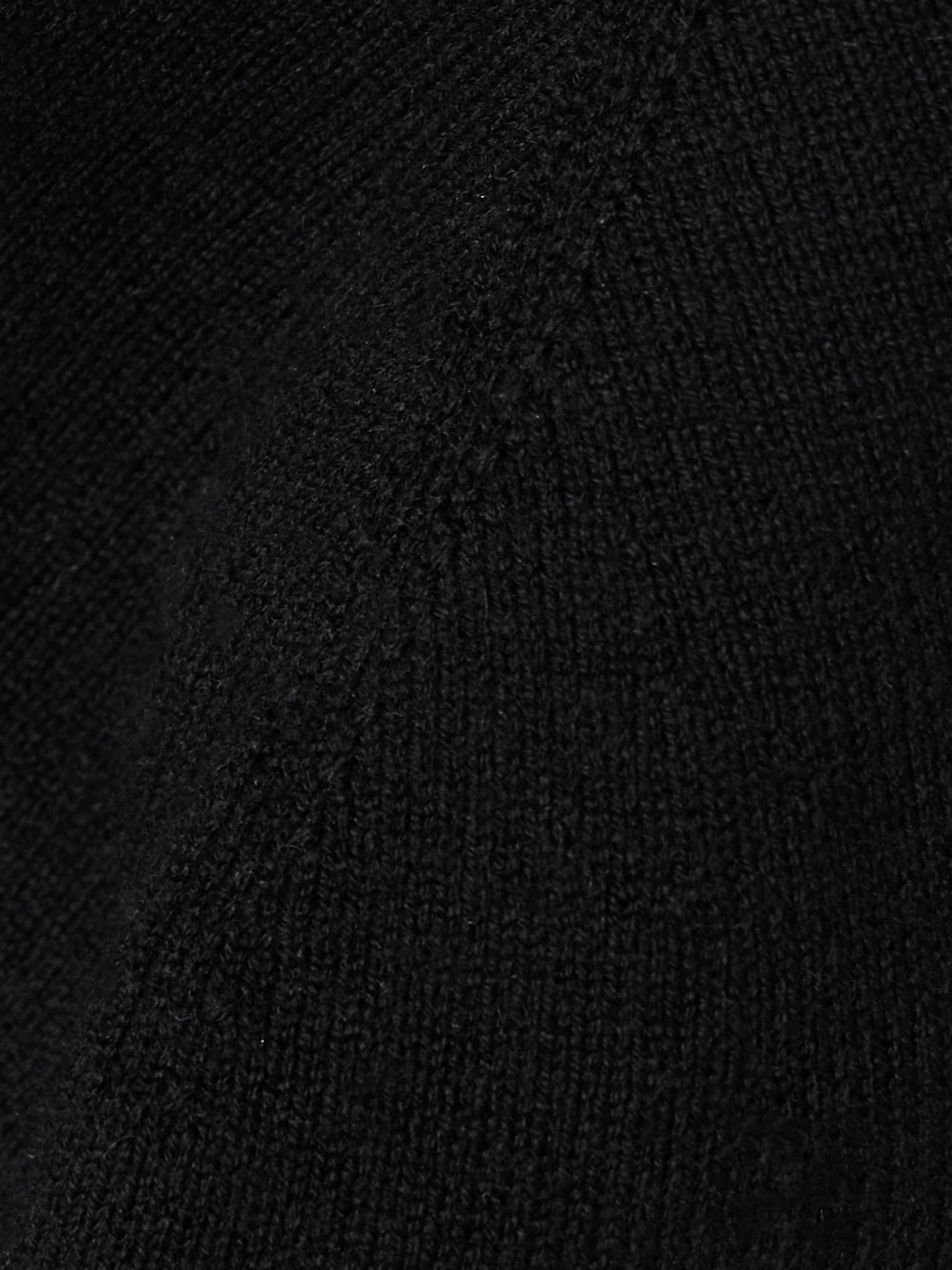 Chevier ribbed wool bralette Black - 5