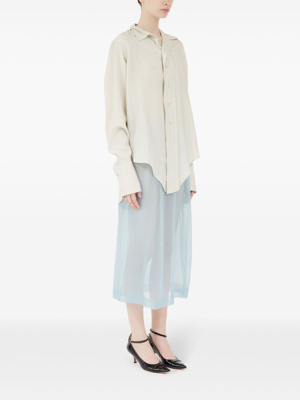 long-sleeve buttoned shirt - 3