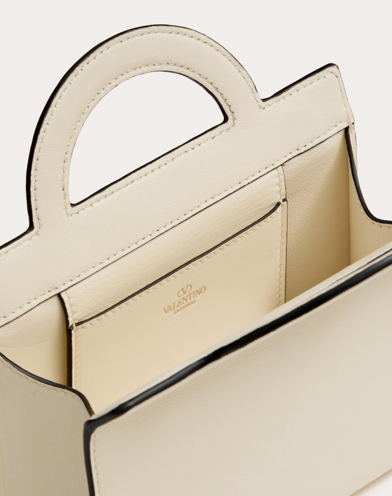 VALENTINO GARAVANI TAGGED MINI CROSS-BODY BAG IN CALFSKIN 4