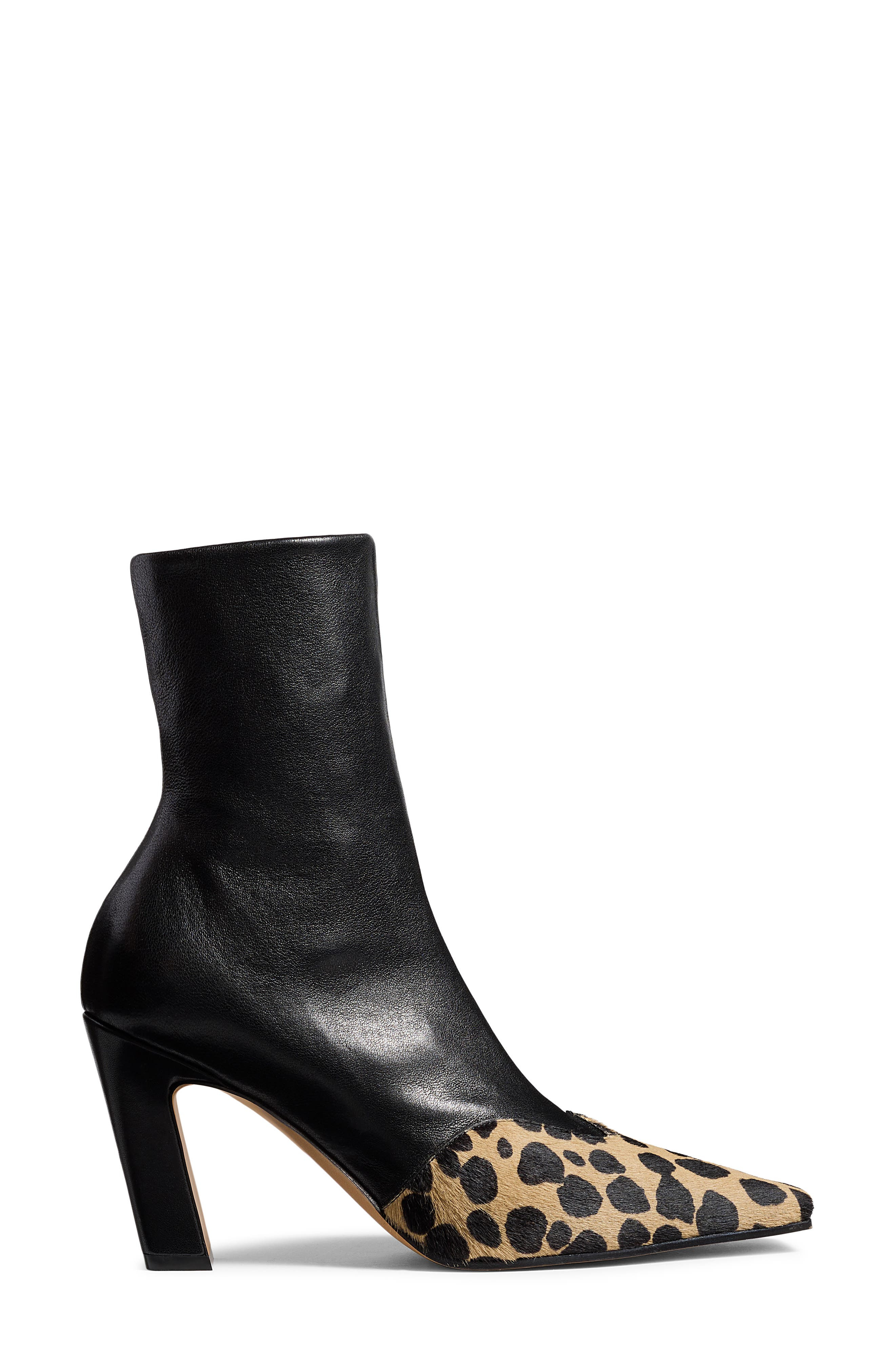 Khaite Nevada Square Toe Sock Bootie in Camel /Black at Nordstrom - 4
