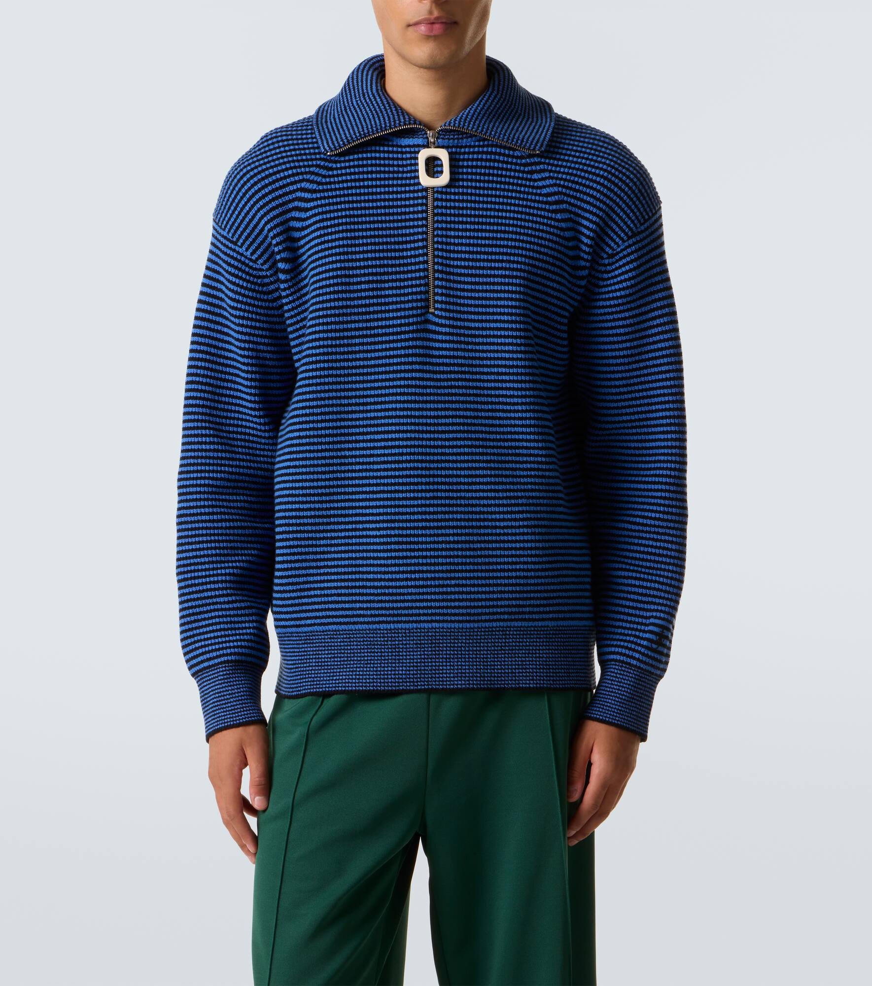 Striped half-zip sweater - 3