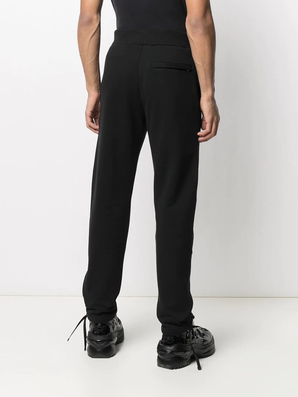 tied hem slim-fit trousers - 5