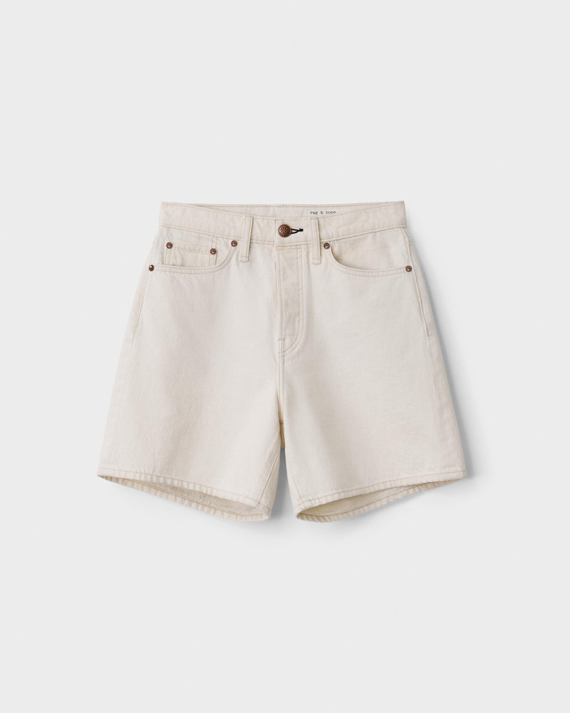 Maya High-Rise 6" Short - Ecru
Relaxed Fit Light Natural Jean Short 1