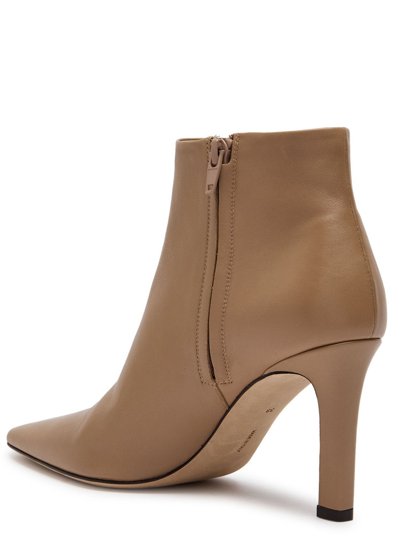 The Row The Row Carla 80 Leather Ankle Boots outlook