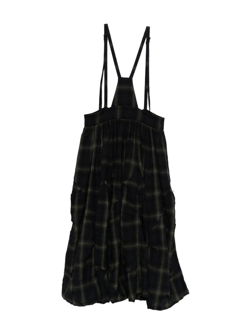 Yohji Yamamoto plaid button skirt outlook