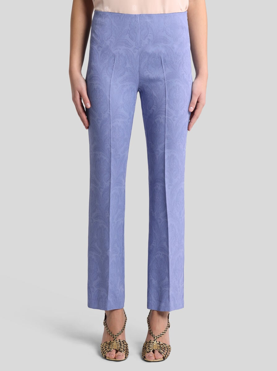 CADY JACQUARD TROUSERS - 2