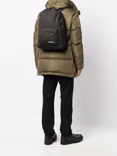 Barbour logo-patch backpack outlook