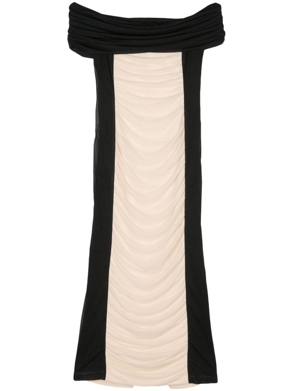 ruched maxi dress - 1
