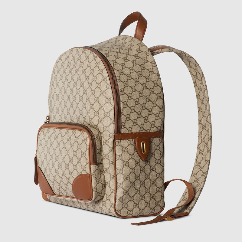 GUCCI GG Emblem medium backpack outlook