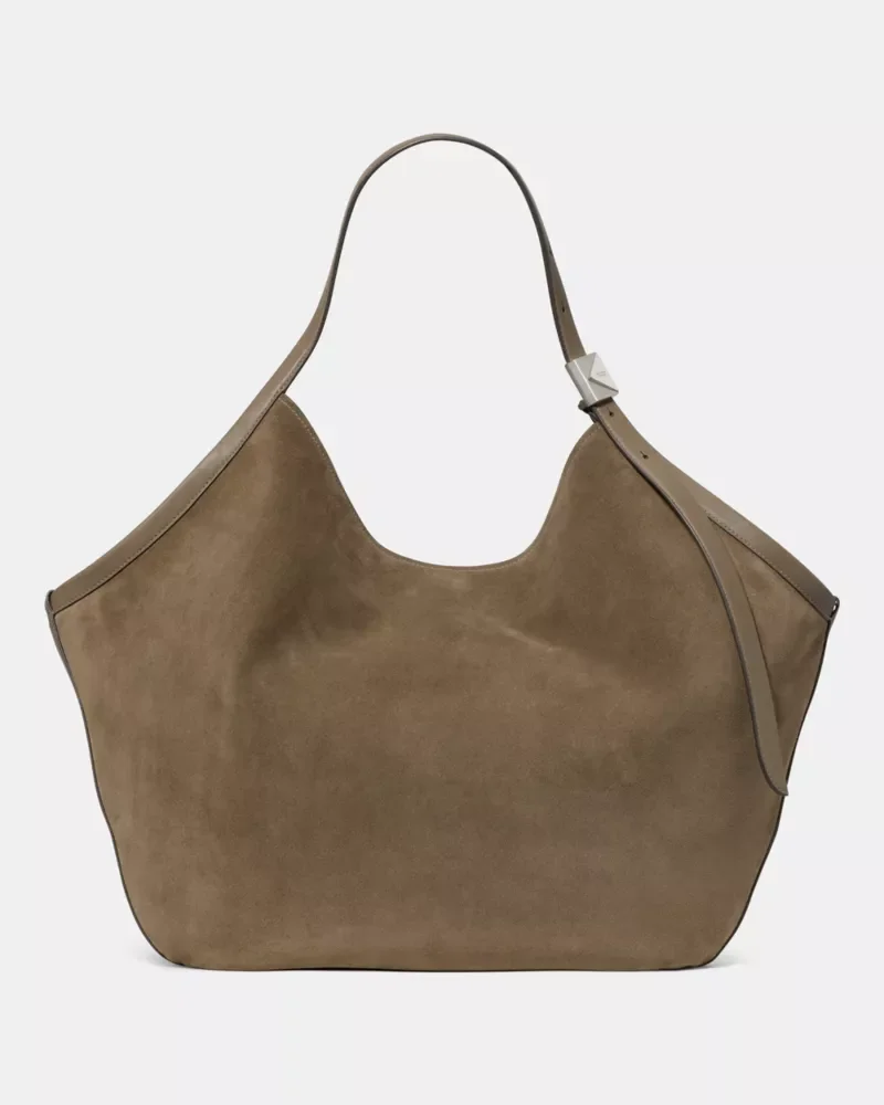 Deco Suede Large Tulip Tote - 1