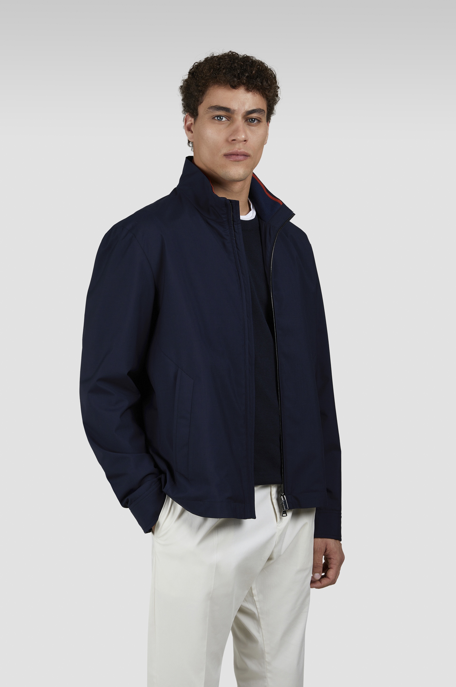 WOOL AND SILK BOMBER - 8