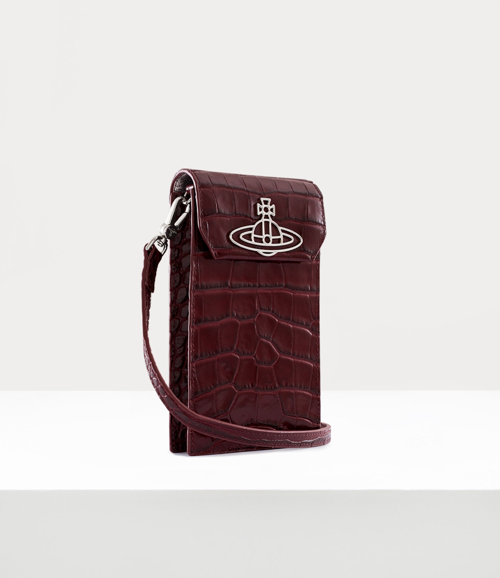 CROCODILE THIN LINE ORB PHONE BAG - 1