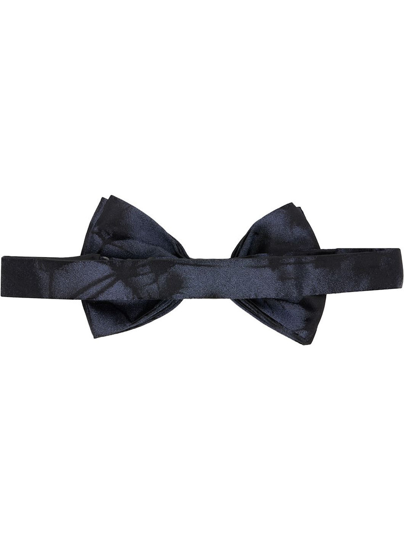 Dries Van Noten Black Silk Bow Tie outlook