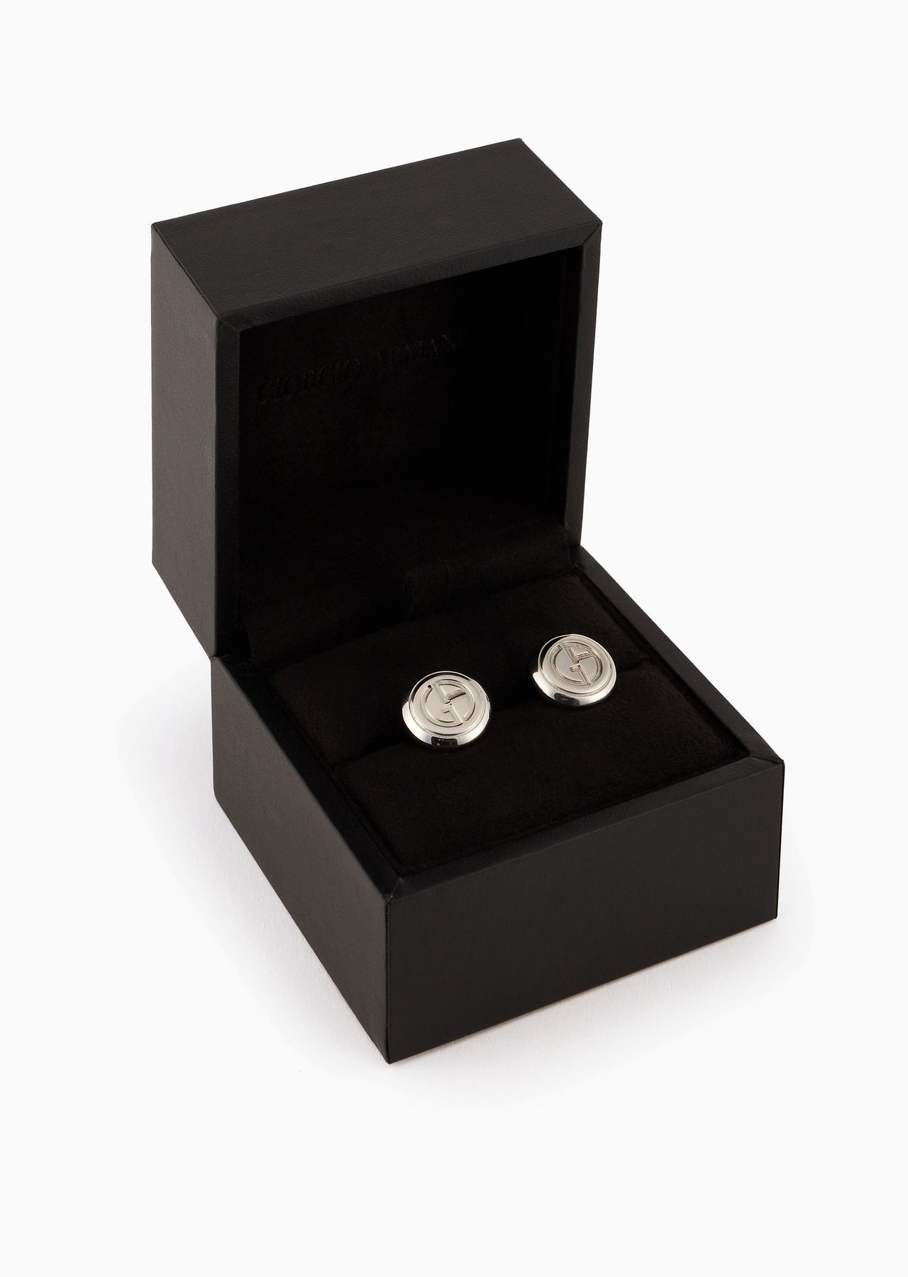 Silver cufflinks with logo - 4