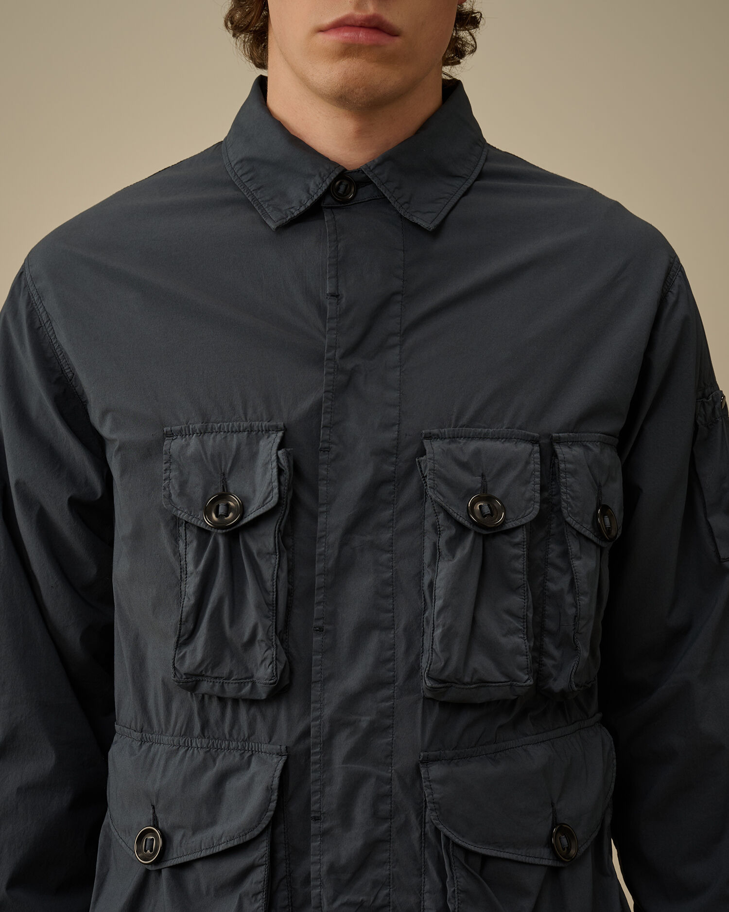 50 Fili Stretch Multi-Pocket Overshirt - 5